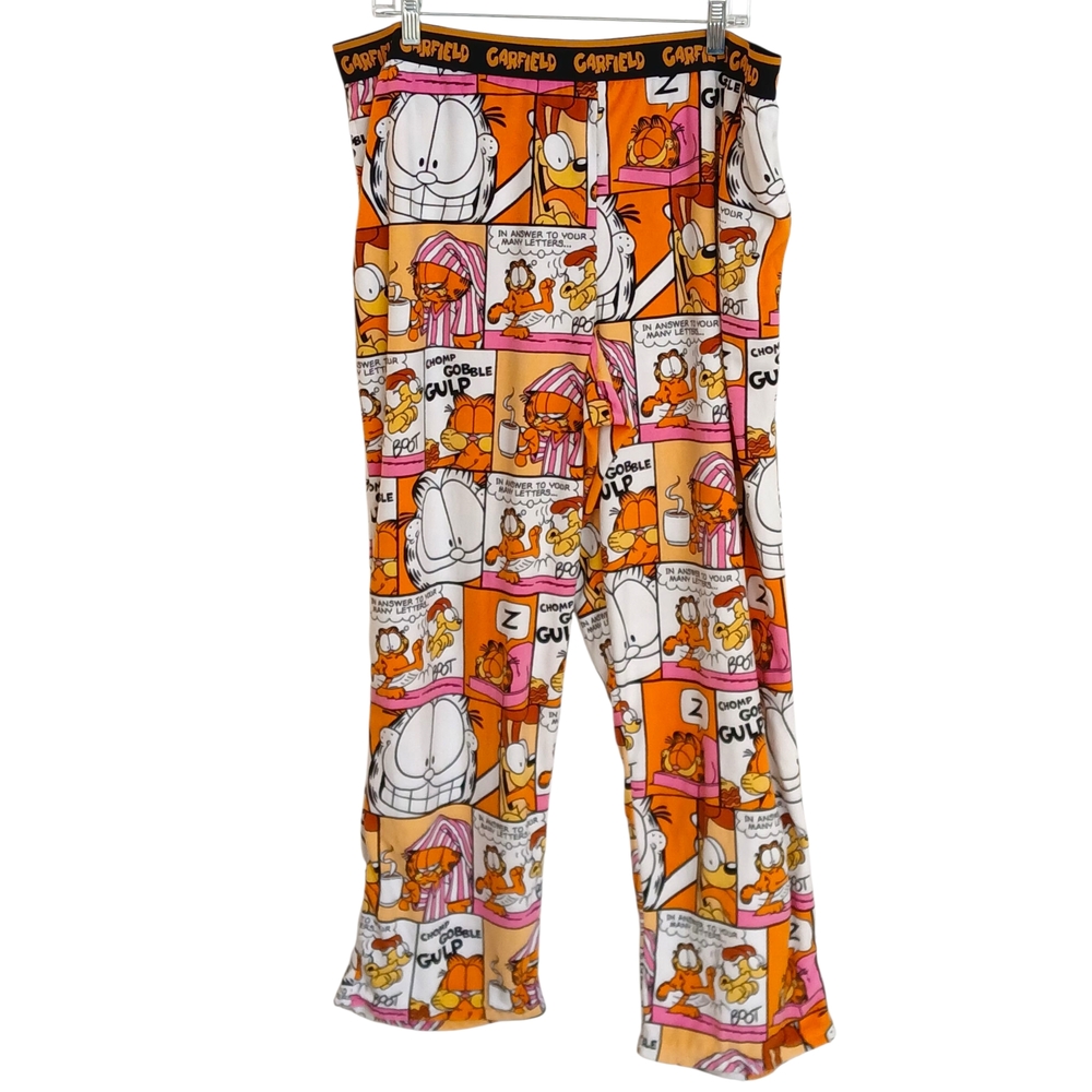 Nickelodeon Women's Garfield Plush Pajama Pants-Orange and Pink-Size 2X NWOT - Picture 3 of 6